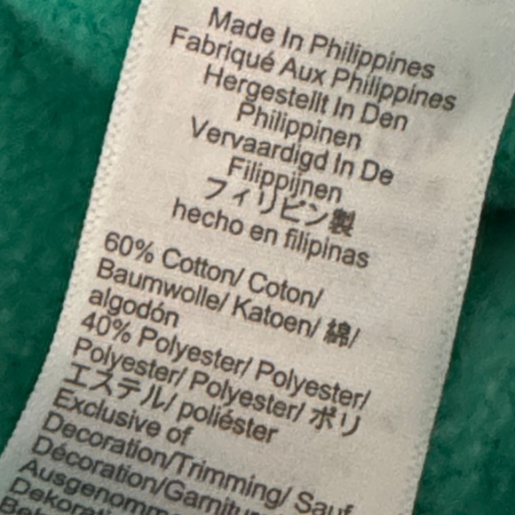 J Crew Factory Sweatshirt-S-Button Neck Side Detail-Kelly Green-60% Cotton-EUC - Picture 16 of 16